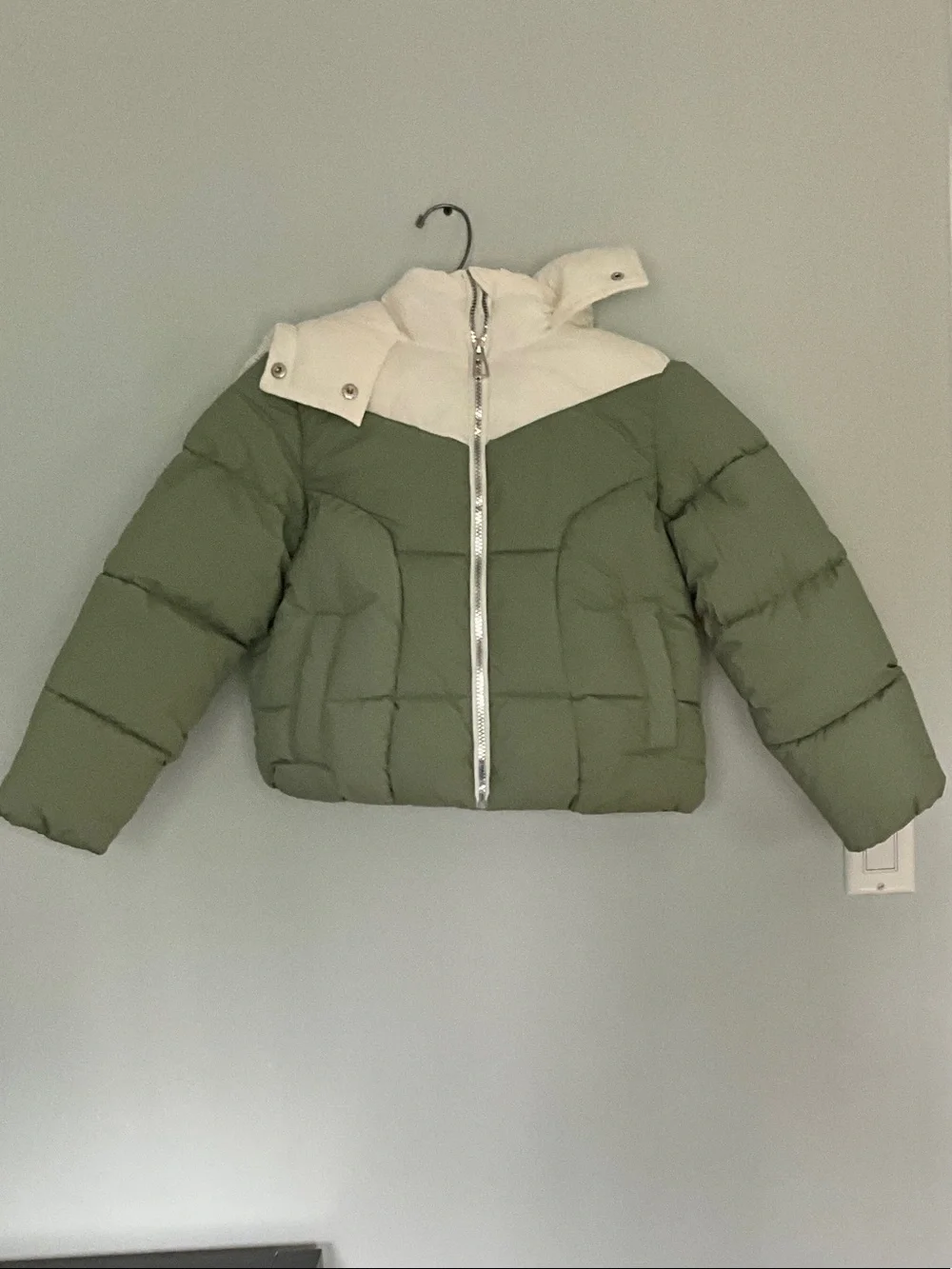 Sam Edelman Olive & Cream Kids Puffer Jacket